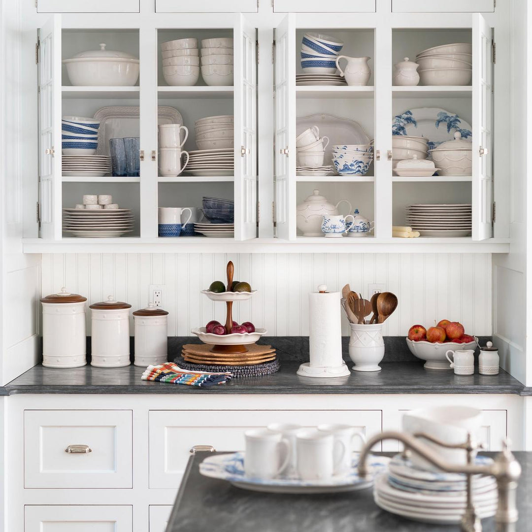Berry &amp; Thread Kitchen Canister Set of 3 - Whitewash