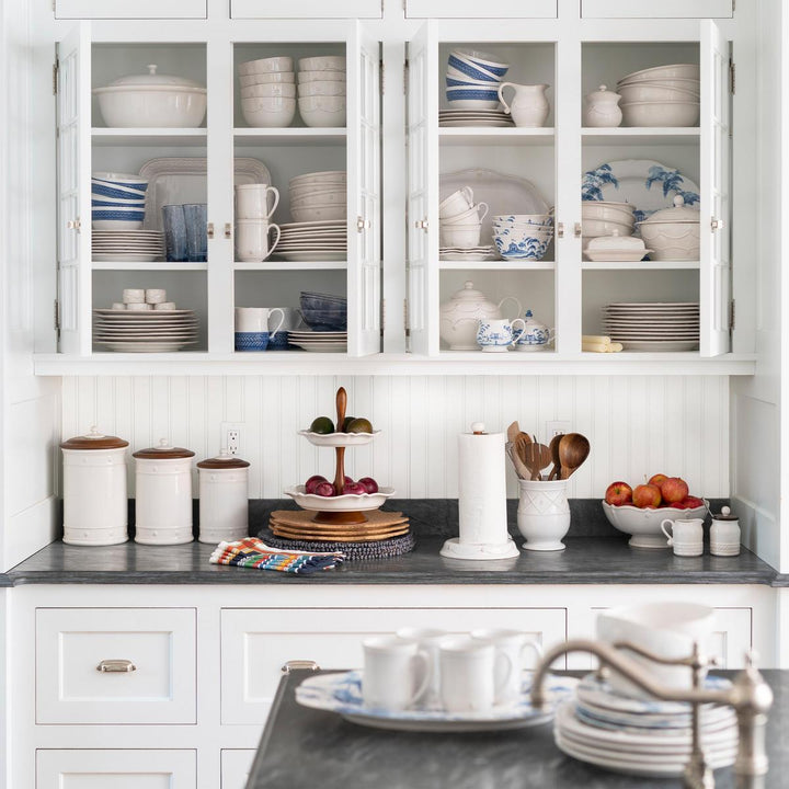 Berry &amp; Thread Kitchen Canister Set of 3 - Whitewash
