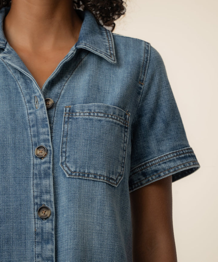 Parker Denim Dress, Exclusive in Unfailing Wash