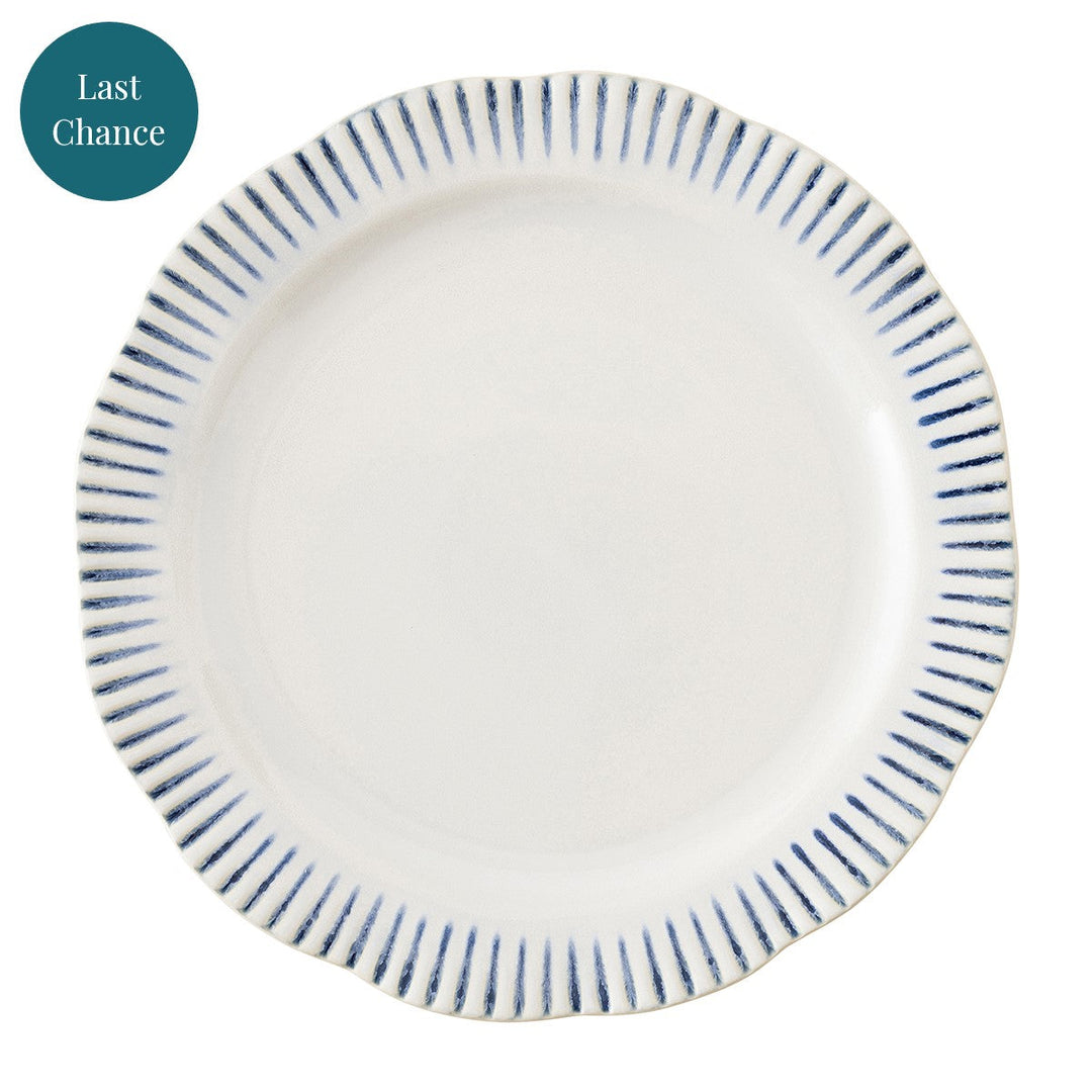 Sitio Stripe Dinner Plate - Indigo