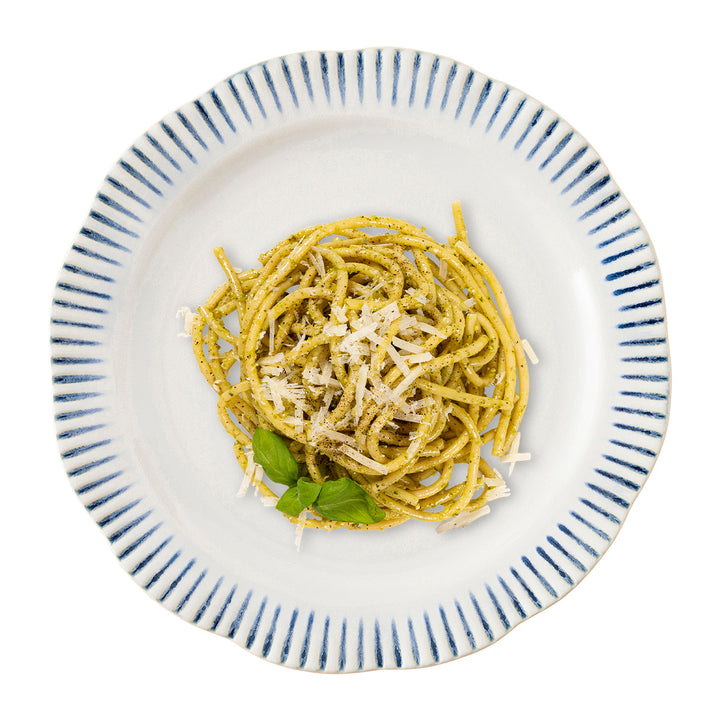 Sitio Stripe Dinner Plate - Indigo