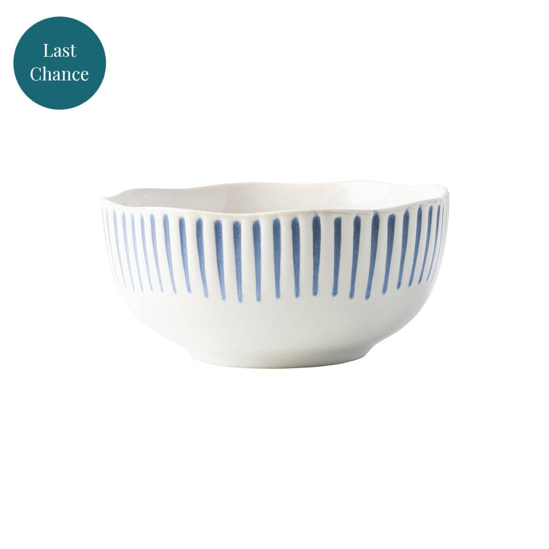 Sitio Stripe Cereal/Ice Cream Bowl - Indigo
