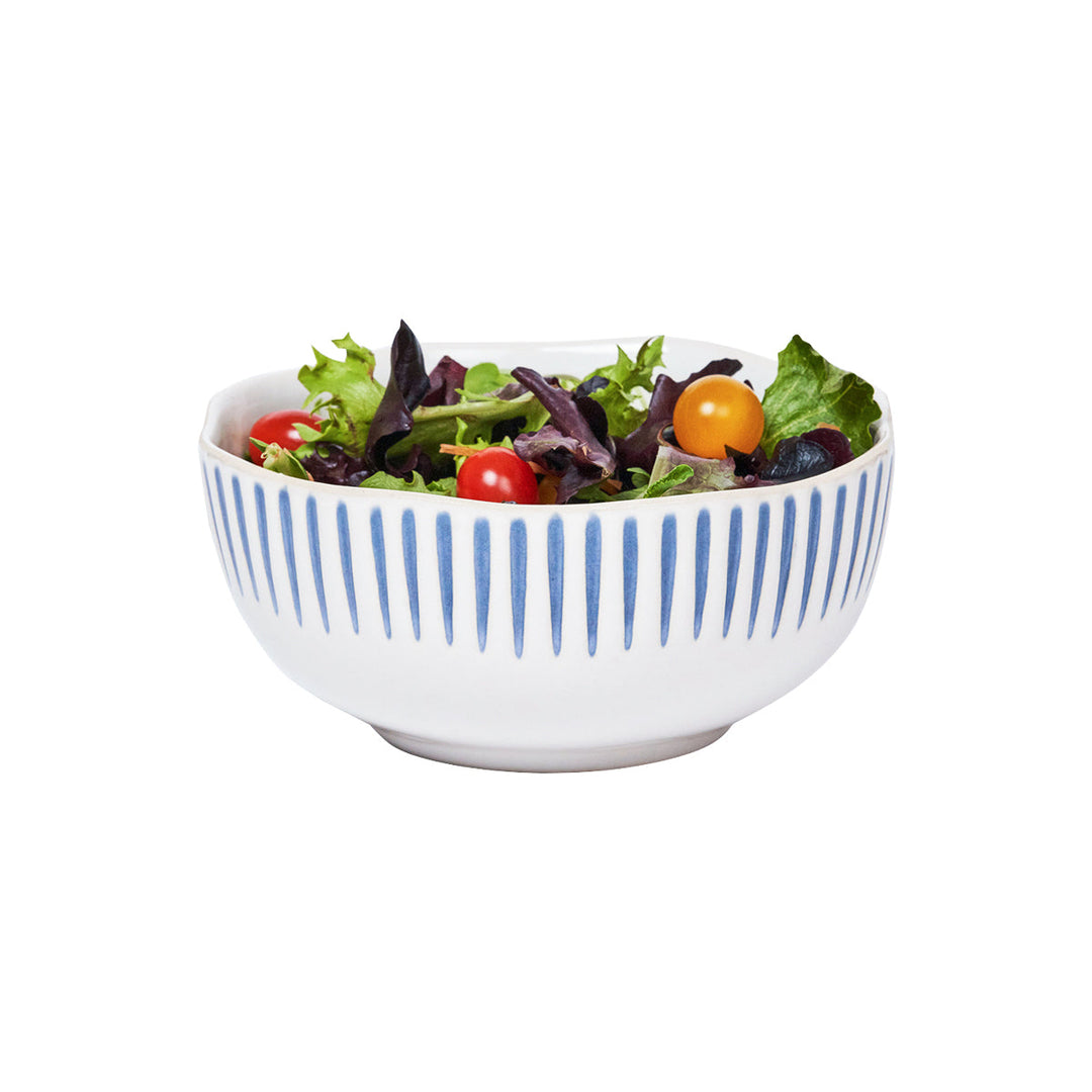 Sitio Stripe Cereal/Ice Cream Bowl - Indigo