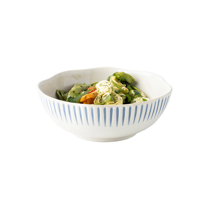 Sitio Stripe Coupe Bowl - Indigo