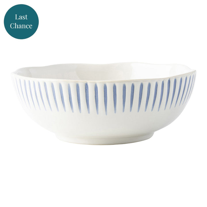 Sitio Stripe Coupe Bowl - Indigo