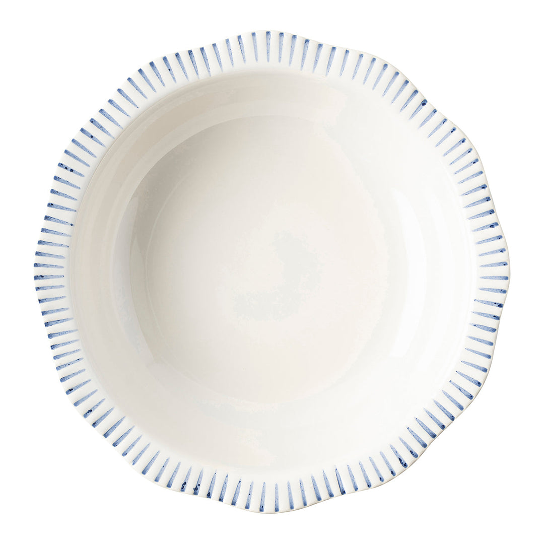 Sitio Stripe 12" Serving Bowl - Indigo