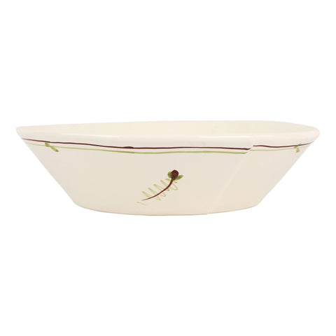 Lastra Fiori di Bosco Large Shallow Bowl