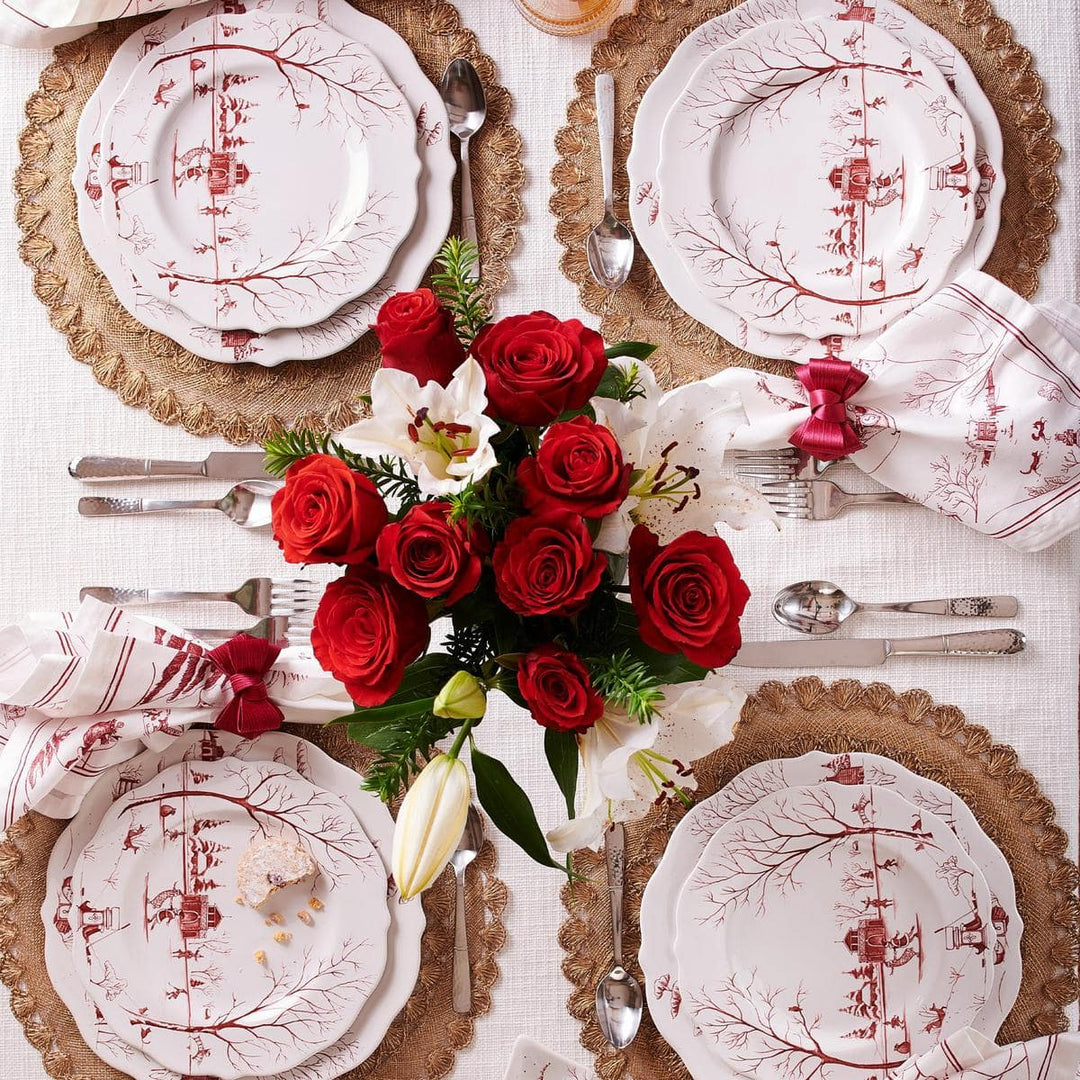 Country Estate Winter Frolic Party Plate Assorted Set/4