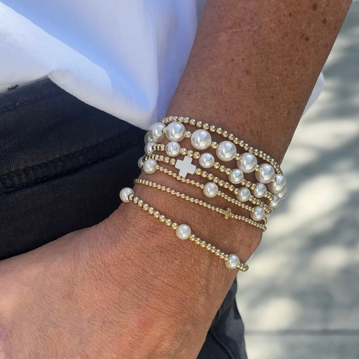 CLASSIC 3mm Gold, 6mm Pearl