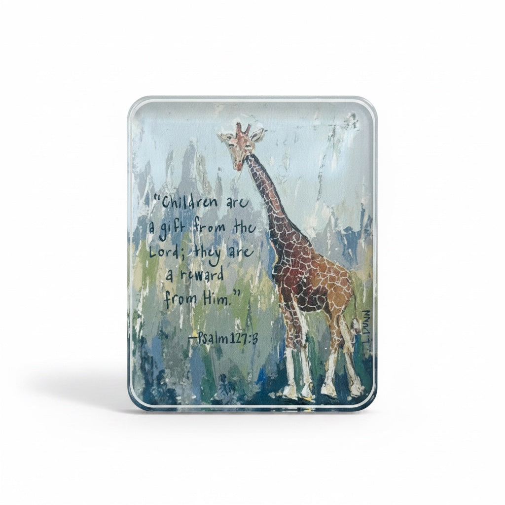 Psalm 127:3 Acrylic Scripture Block
