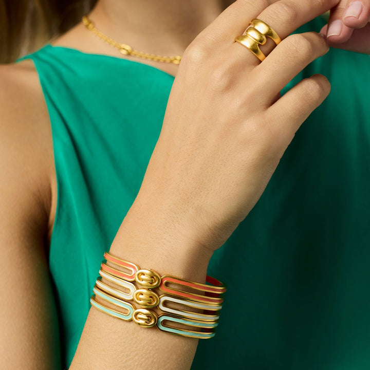 Laguna Enamel Hinge Bangle