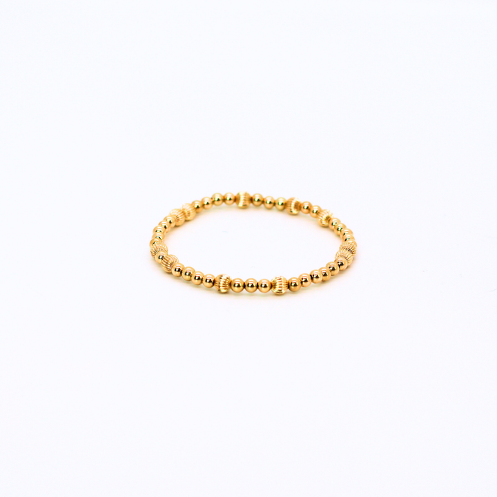 RESILIENCE 3mm Bead Bracelet, 5mm Gold