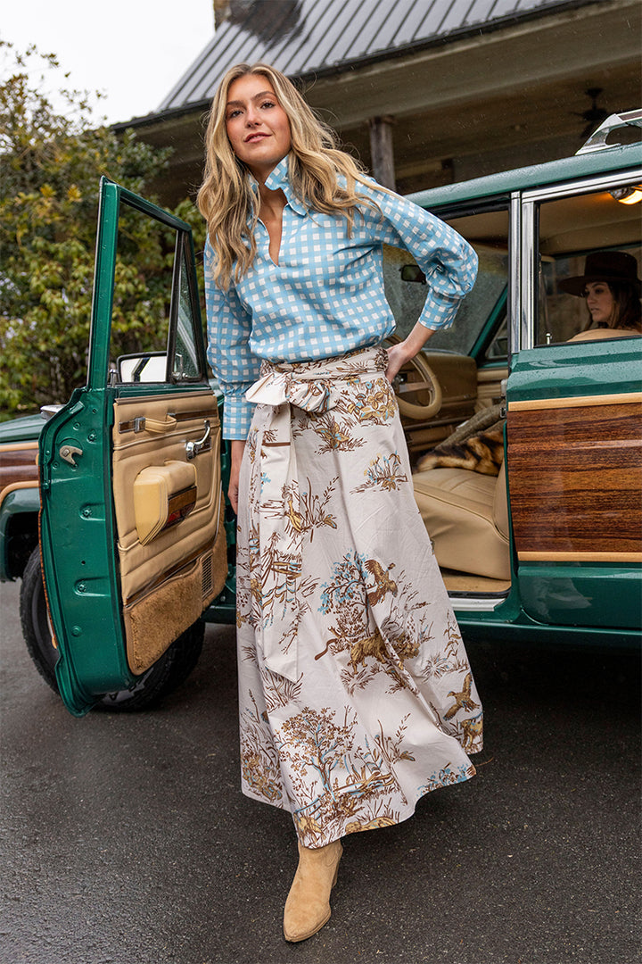Maple Field &amp; Feather© Brady Wrap Maxi Skirt