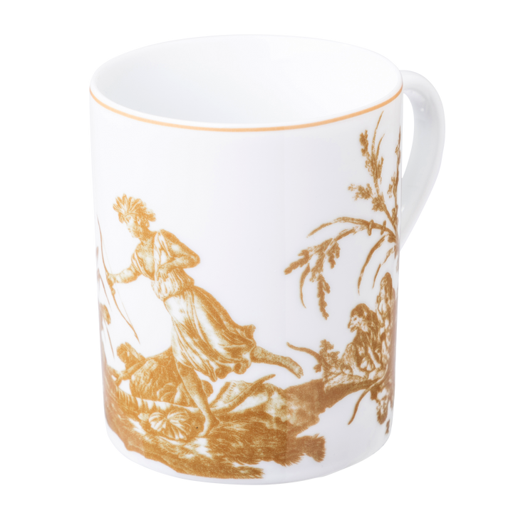 Toile de Jouy, Mug: The Four Parts of the World, Bronze, Set of 4