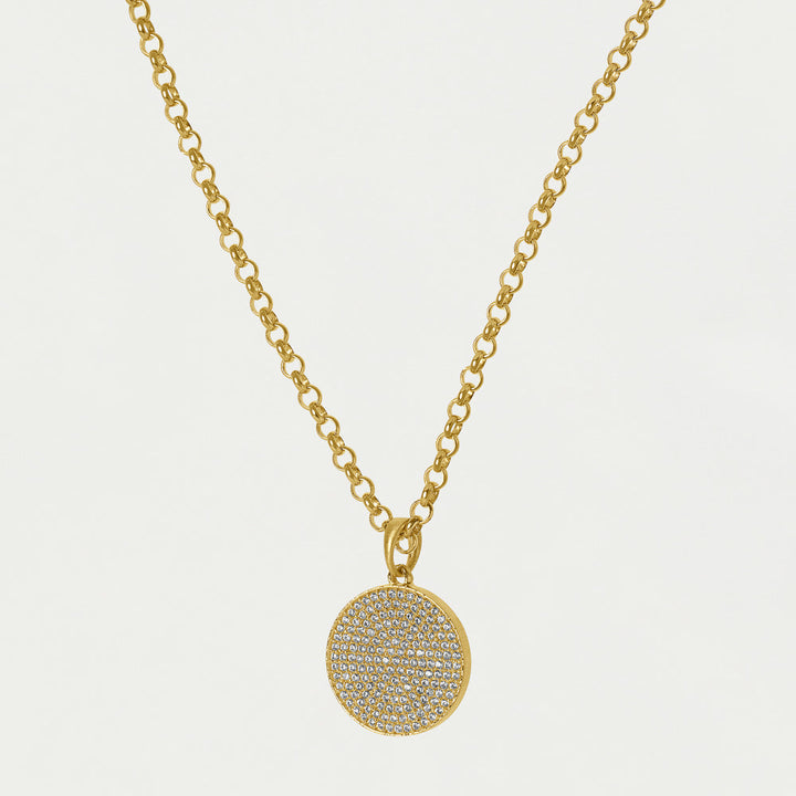Mirabeaux Pave Long Pendant Necklace