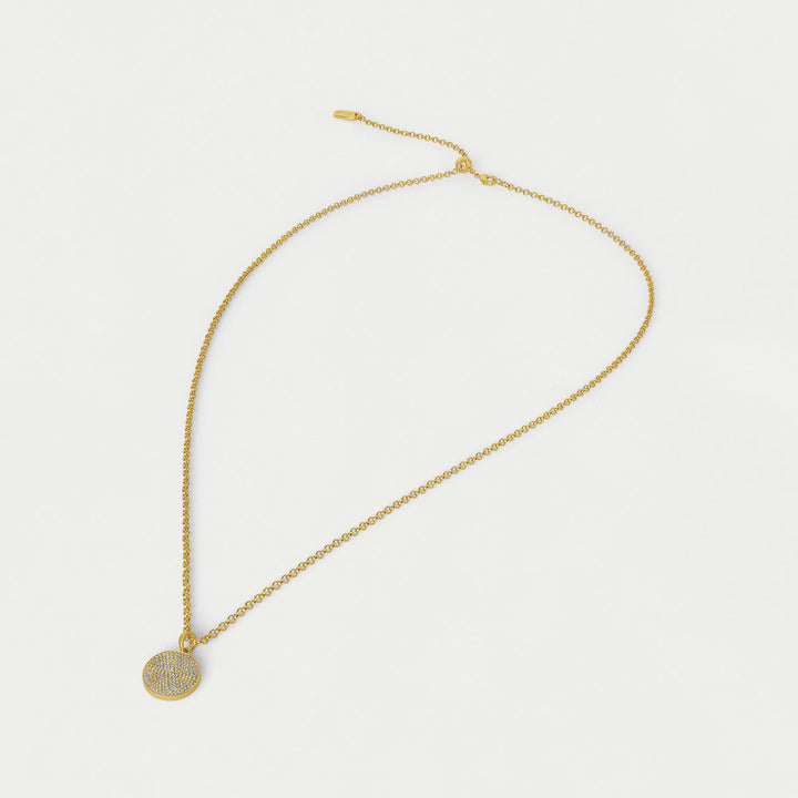 Mirabeaux Pave Long Pendant Necklace