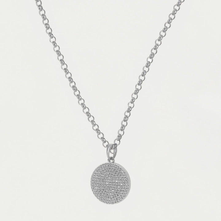 Mirabeaux Pave Long Pendant Necklace