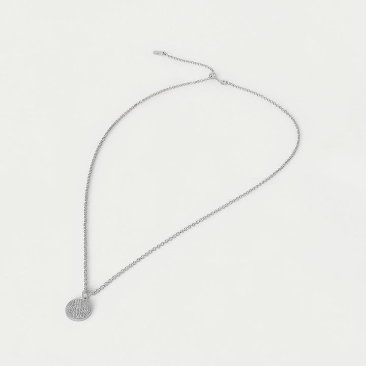 Mirabeaux Pave Long Pendant Necklace