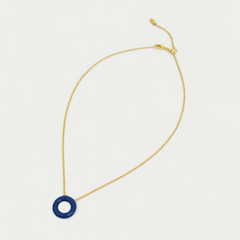 Dune Mini Pendant - Gold / Classic Blue