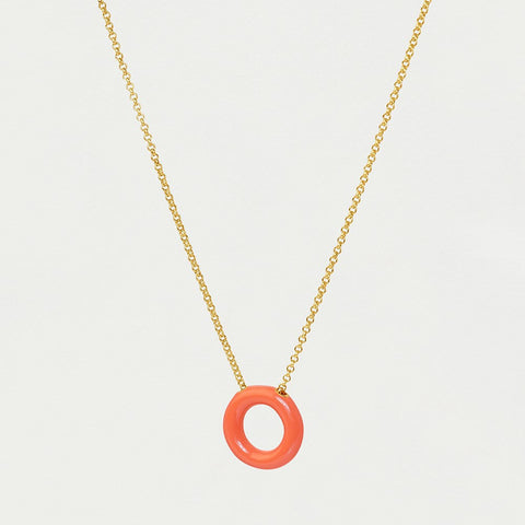 Dune Mini Pendant - Gold / Fusion Coral