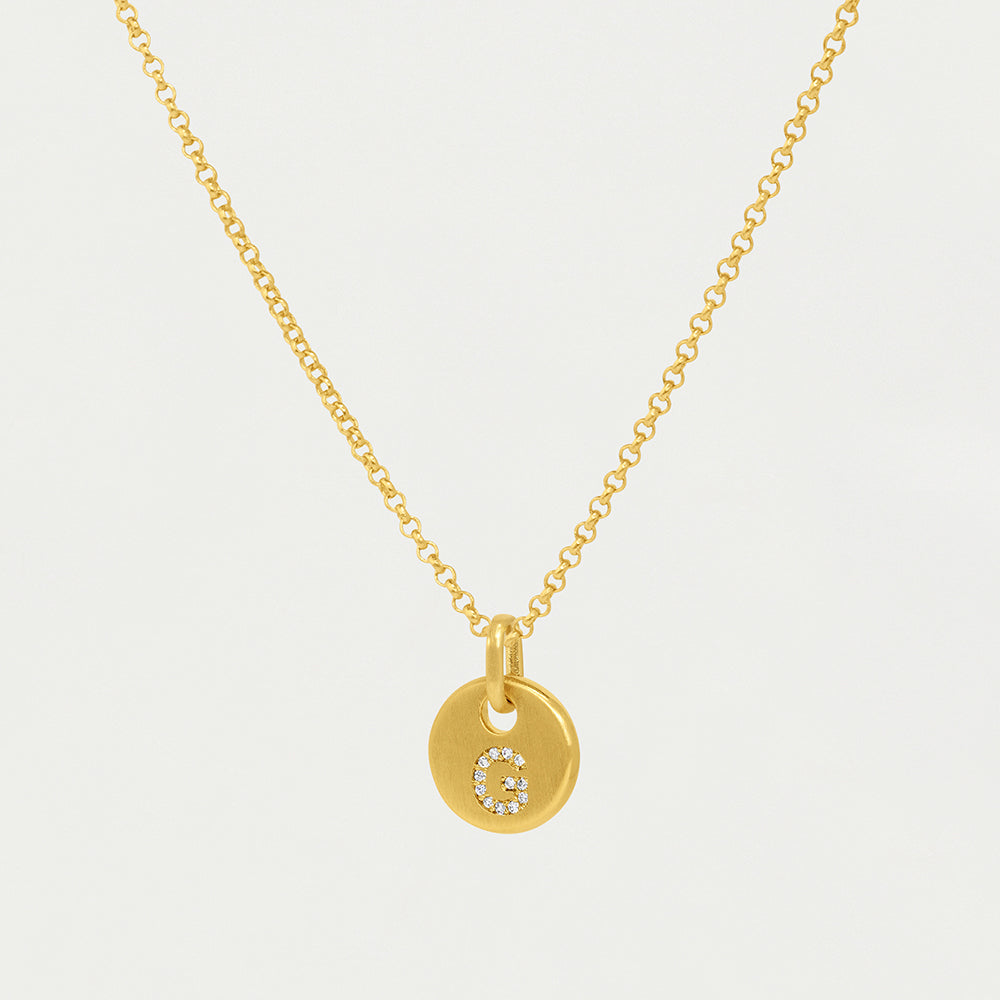 Pavé Initial Necklace