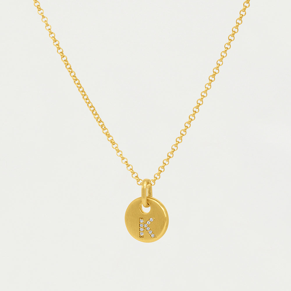 Pavé Initial Necklace