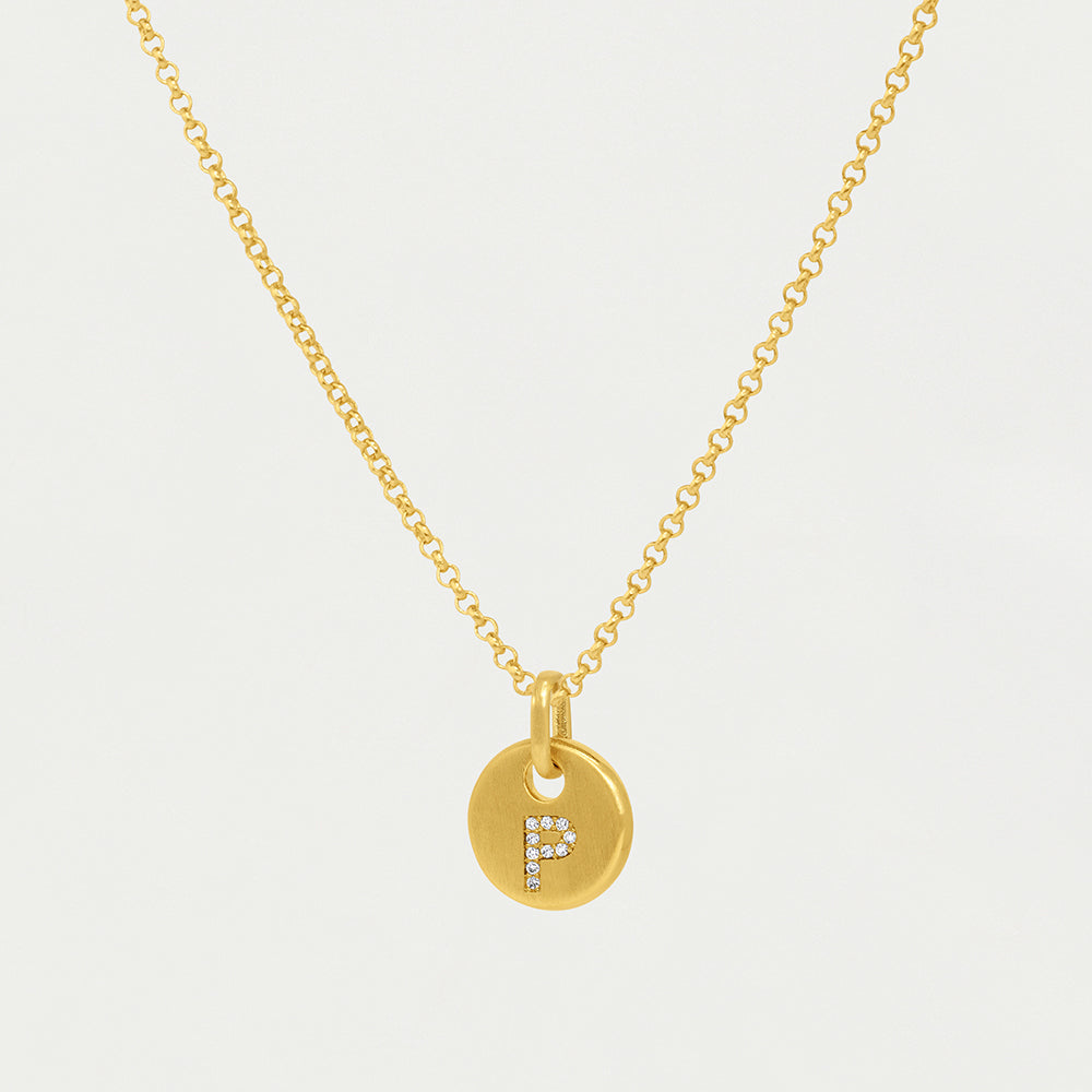 Pavé Initial Necklace