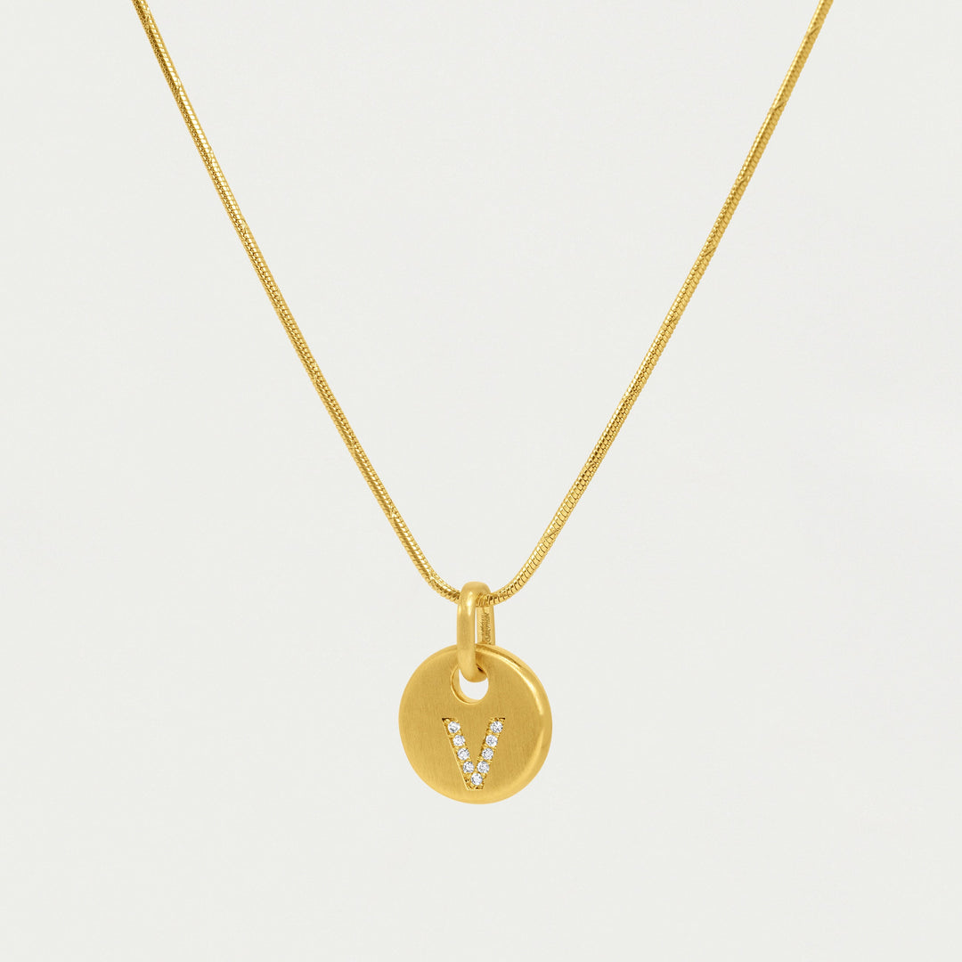 Pavé Initial Necklace