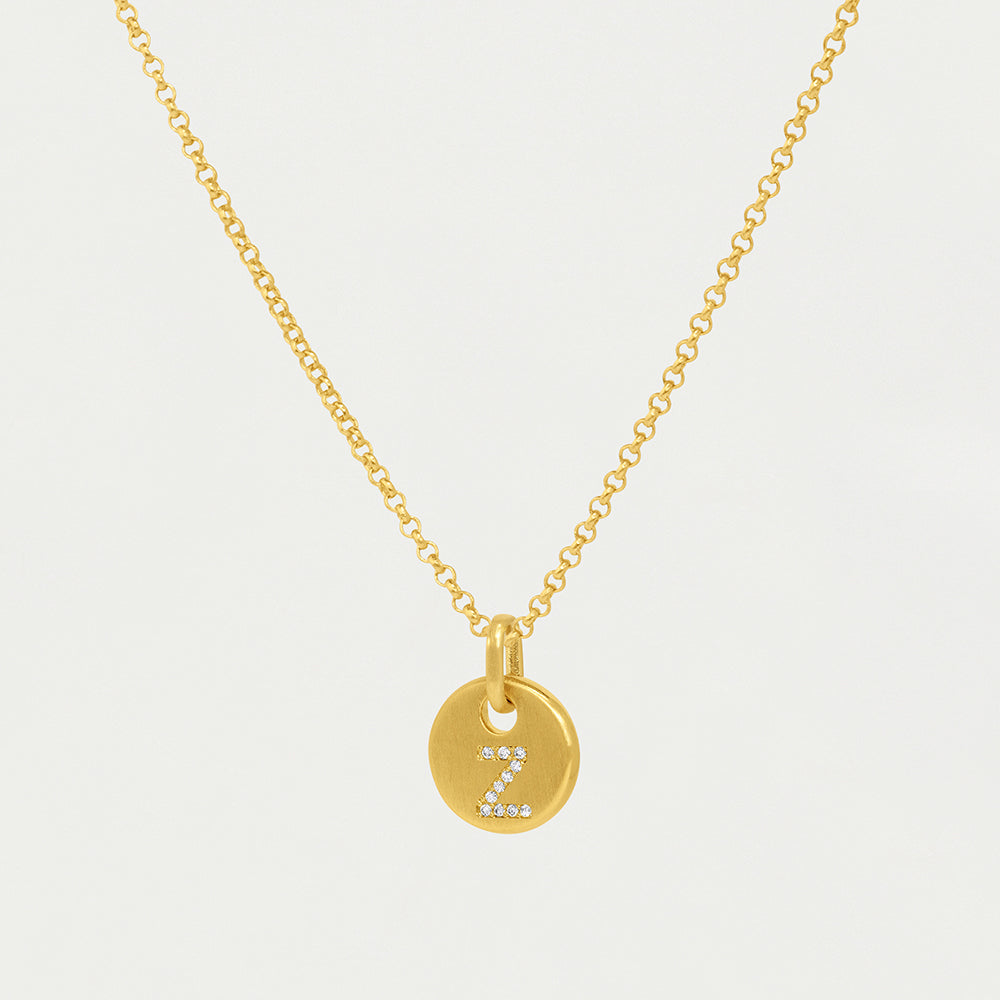 Pavé Initial Necklace