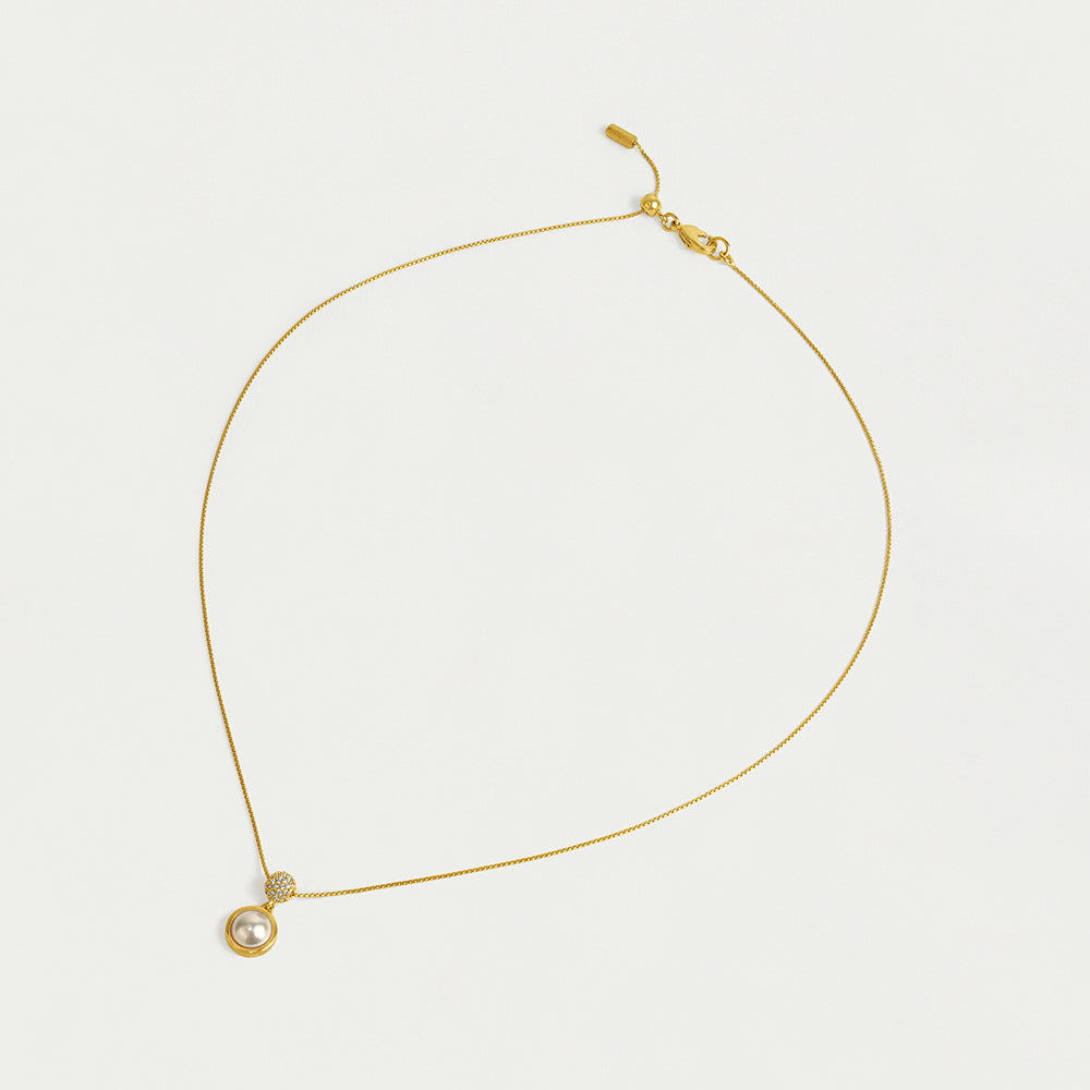 Pavé Pearl Necklace