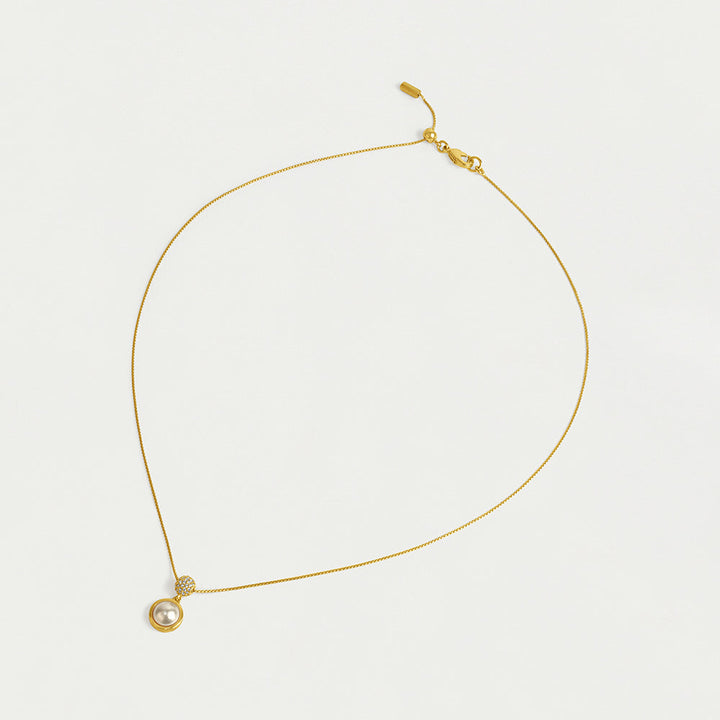 Pavé Pearl Necklace