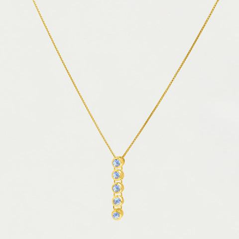 Cascade Gemstone Drop Necklace