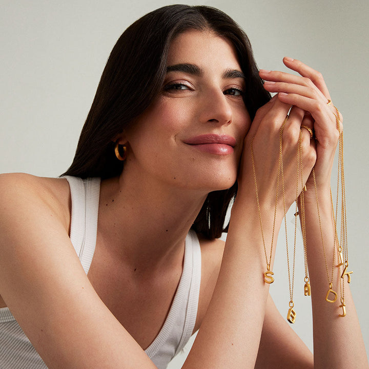 Initial Pendant - Gold