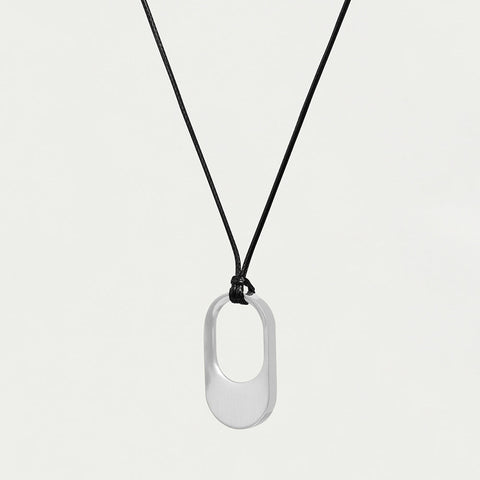 Crosby Long Pendant - Silver