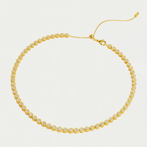 Mirabeau Pavé Necklace - Gold