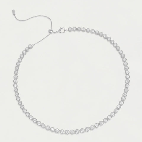 Mirabeau Pavé Necklace - Silver