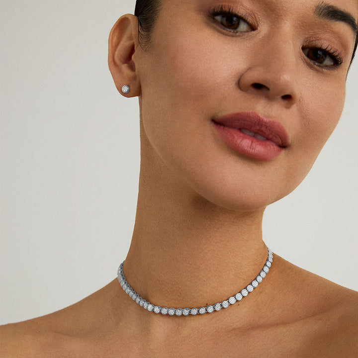 Mirabeau Pavé Tennis Necklace