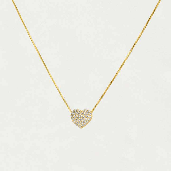 Petit Pavé Heart Pendant
