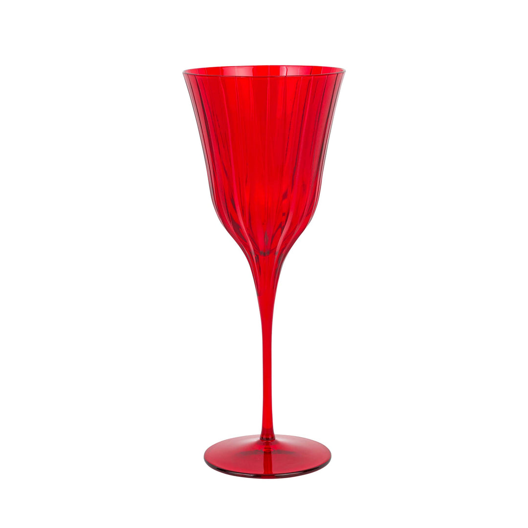 Natalia Red Water Glass