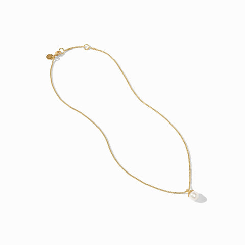 Noel Pearl Solitaire Necklace