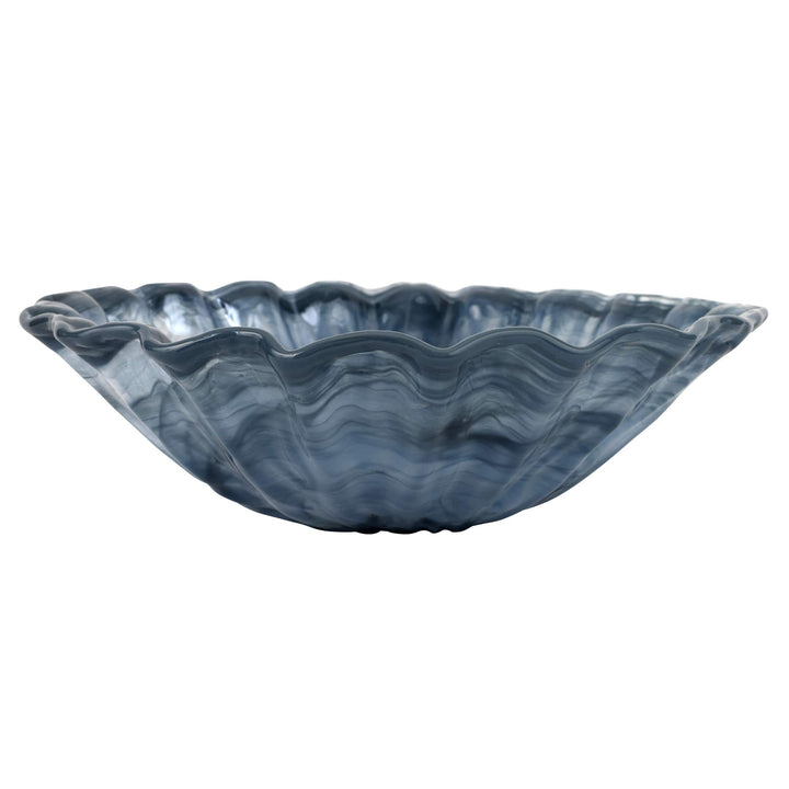 Onda Glass Gray Round Centerpiece