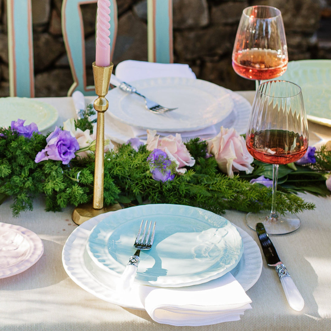 Pietra Fiori Aqua Salad Plate