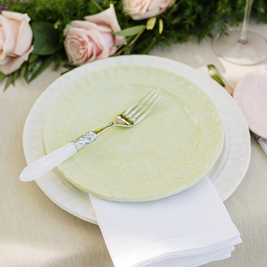 Pietra Fiori Pistachio Salad Plate