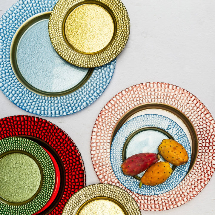 Pelli Glass Blue Salad Plate