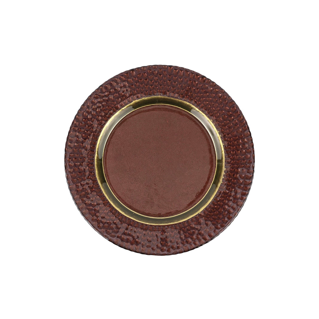 Pelli Glass Brown Salad Plate