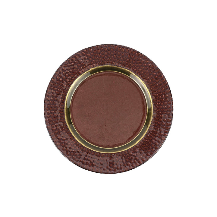 Pelli Glass Brown Salad Plate