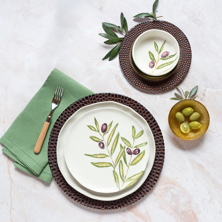 Pelli Glass Brown Salad Plate