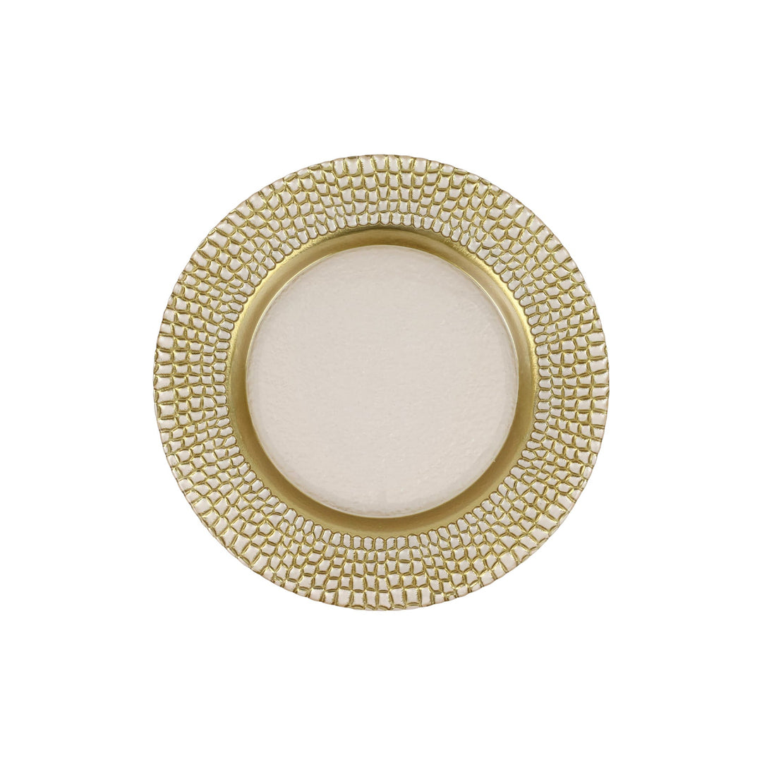 Pelli Glass Ivory Salad Plate