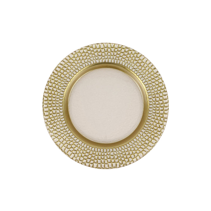 Pelli Glass Ivory Salad Plate