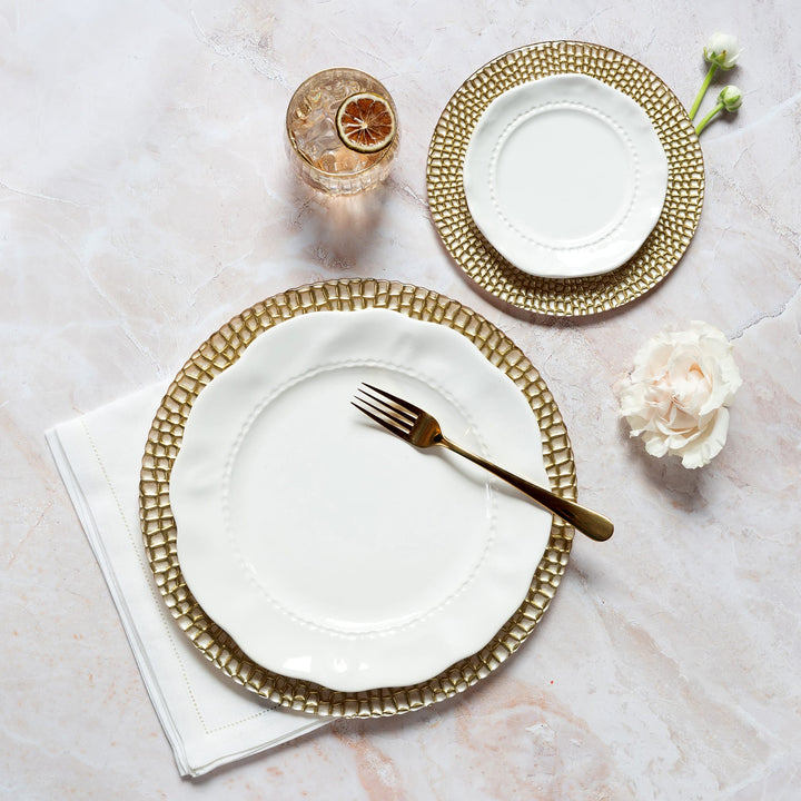 Pelli Glass Ivory Salad Plate